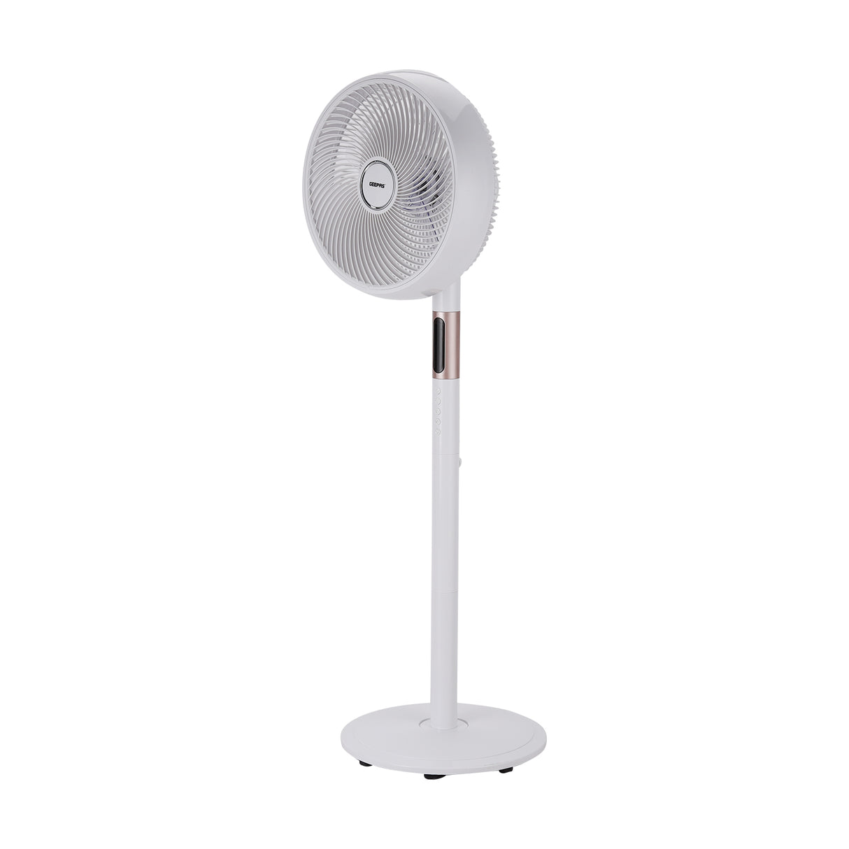 Geepas GF21205 14” Stand Fan with Remote Control | Scandi Series, 60W Motor| 3-Speed| 8H Timer| 5-Blade Air Circulation| Wide Oscillation| Korean Style| 2 Years Warranty