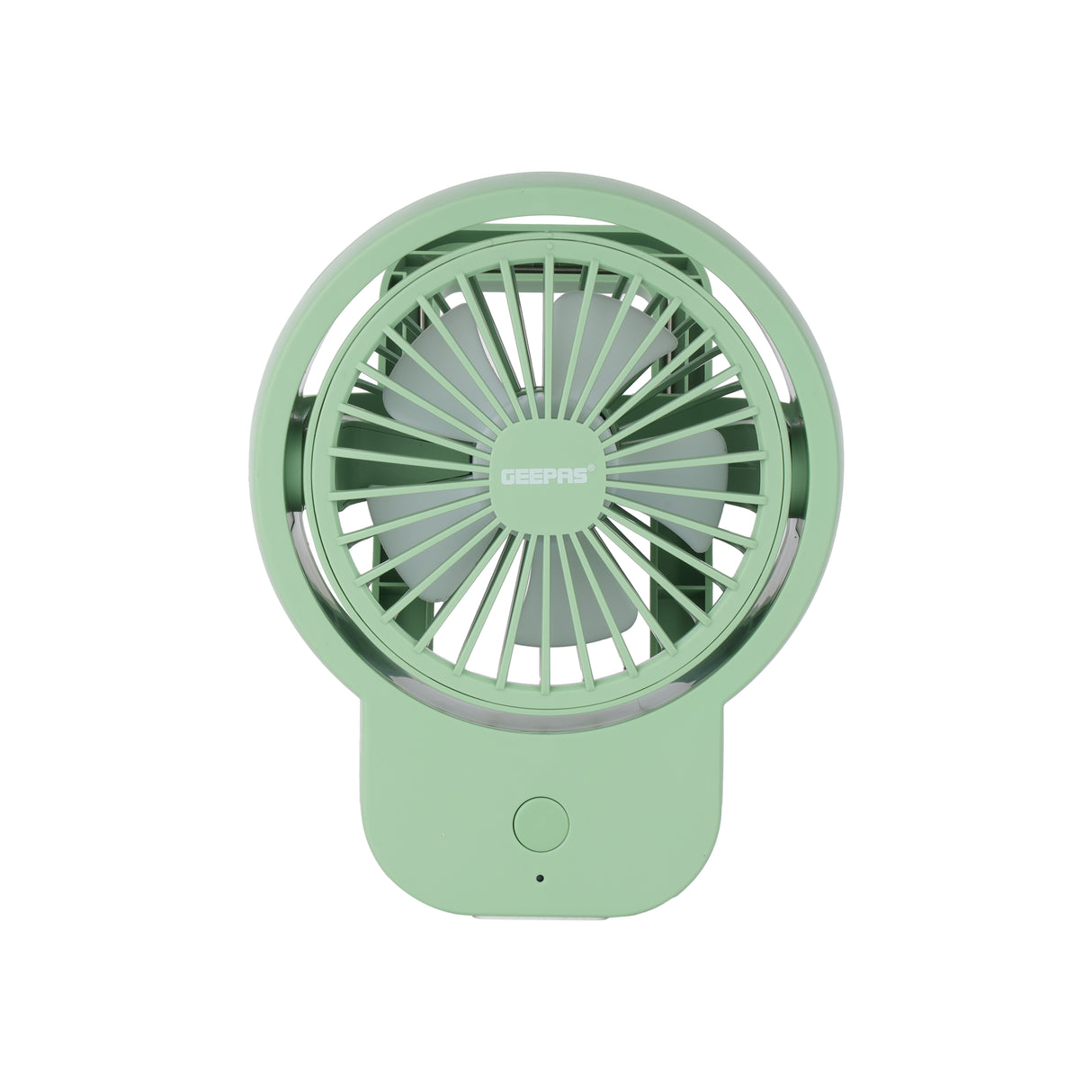 Geepas Mini Rechargeable Clip Fan- GF21221/ High Performance Fans with 3-Speed Controls, 8 Hours Runtime/ Type-C Charging, with Status Indicator/ 2 Years Warranty, Green