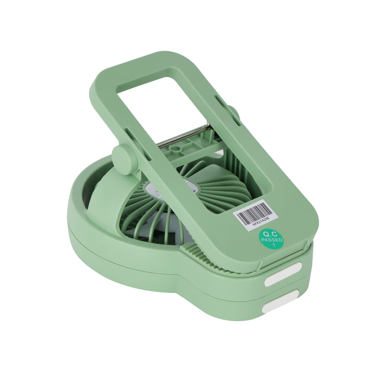 Geepas Mini Rechargeable Clip Fan- GF21221/ High Performance Fans with 3-Speed Controls, 8 Hours Runtime/ Type-C Charging, with Status Indicator/ 2 Years Warranty, Green