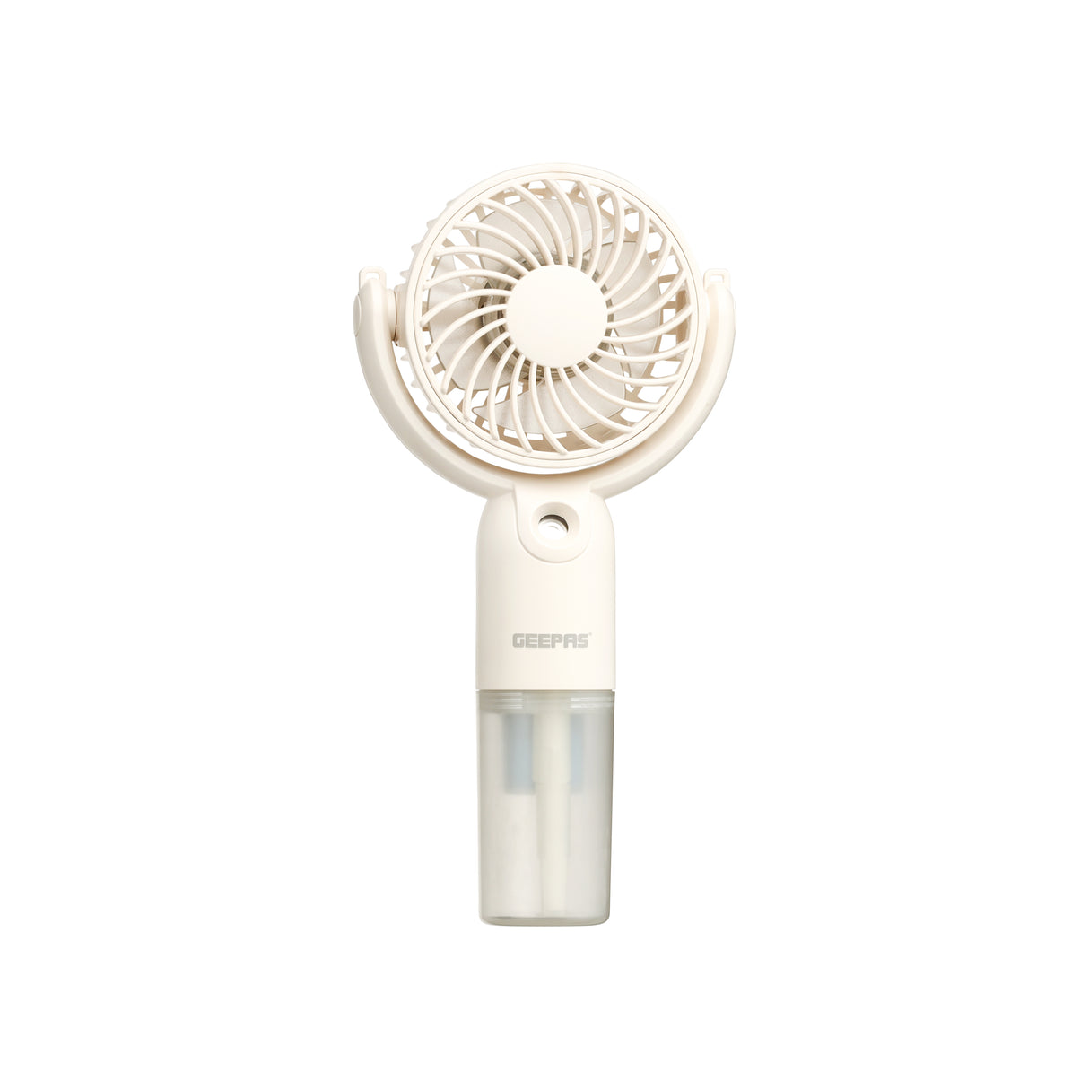 Geepas Mini Handheld Mist Fan GF21224|3 Speed Settings, Mist Spray Function, Up to 6H Runtime, Rechargeable Long-Lasting Battery, Silent Cooling Fan for Travel & Outdoors