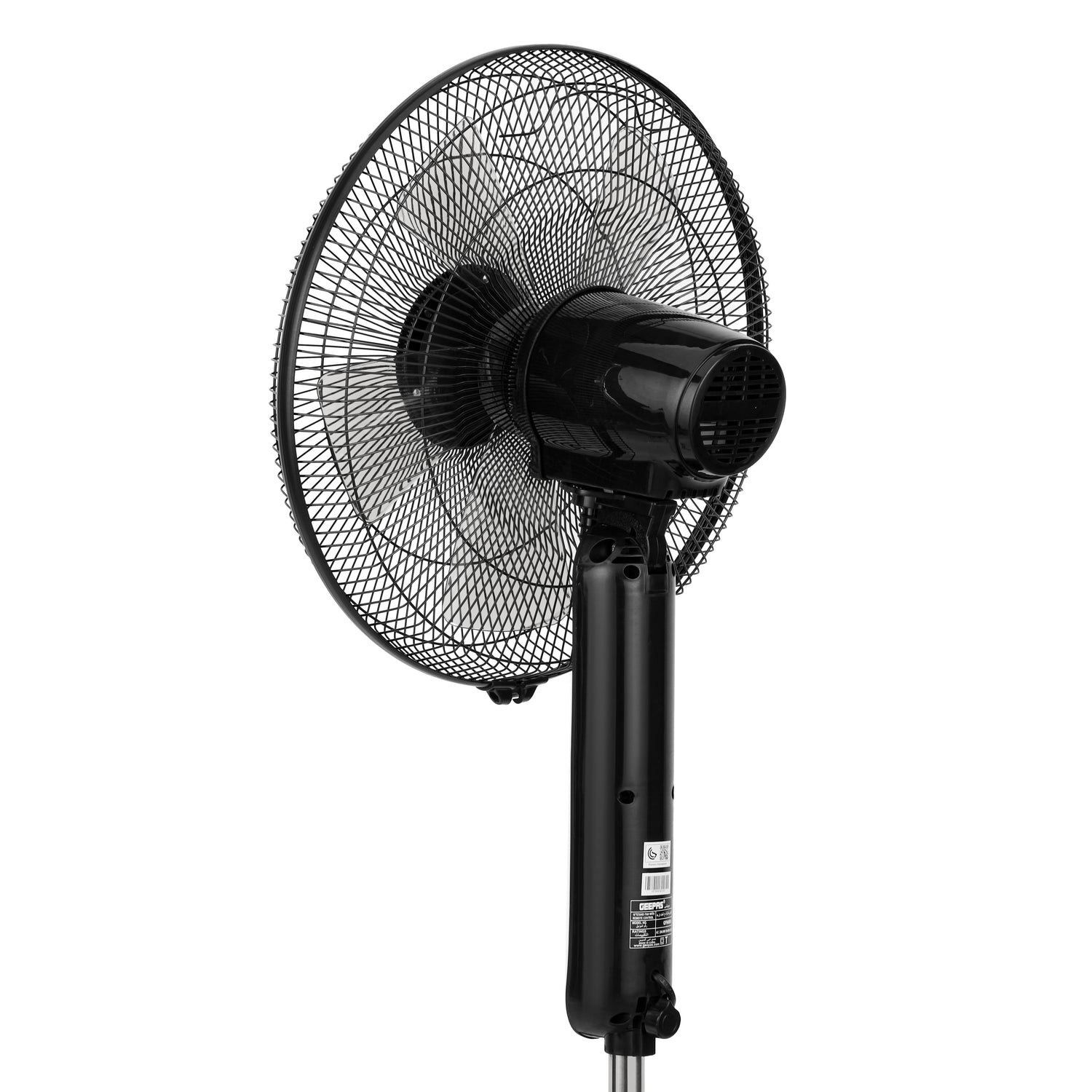 Geepas GF9489 16 Inch Stand Fan with Remote Control | 60W Powerful Motor | 3 Speed Settings| 7.5 Hour Timer | Adjustable Height | Oscillation Function | 2 Years Warranty