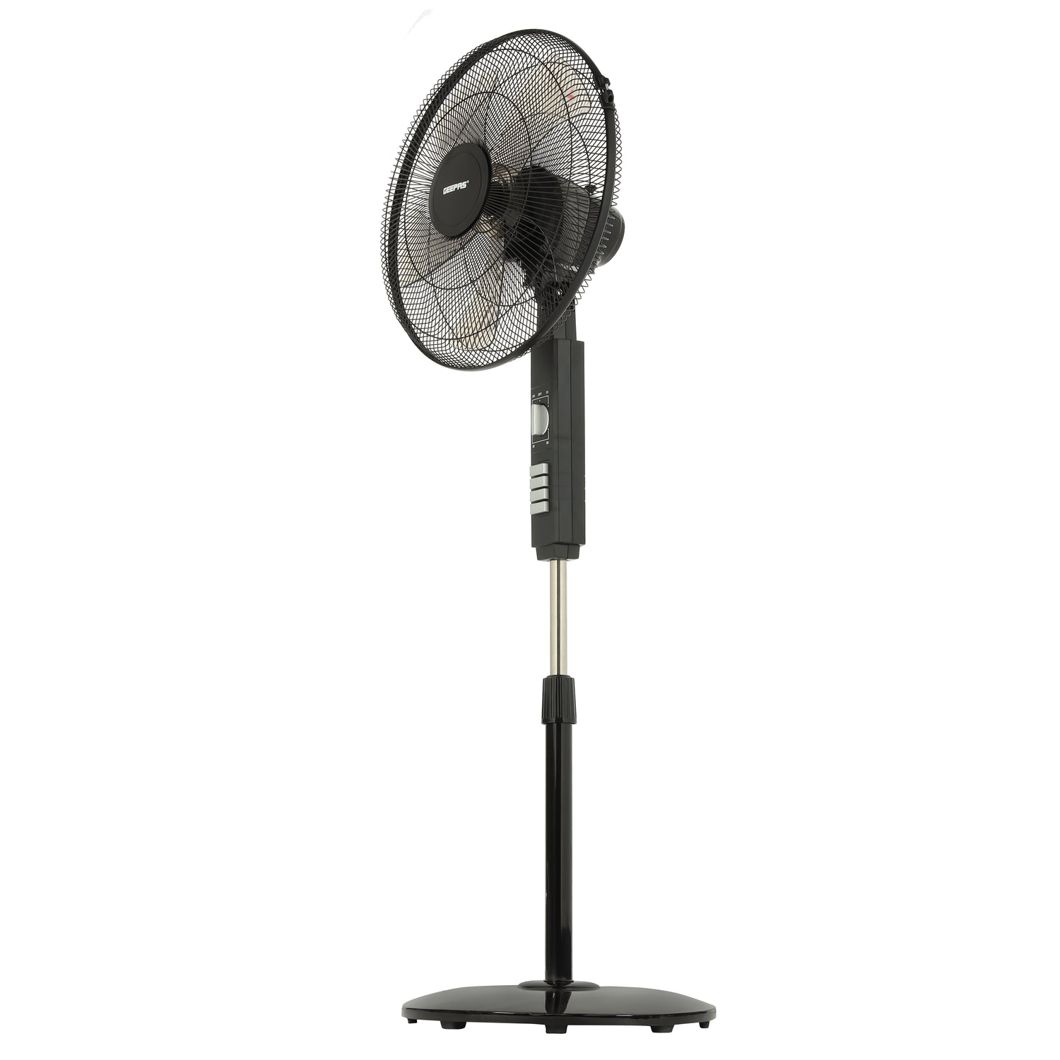Geepas GF9605 18” Stand Fan | 3-Speed Piano Switch | 60W Powerful Motor | 5-Leaf AS Blade | Wide Oscillation | Overheat Protection | Durable Design | 2 Years Warranty