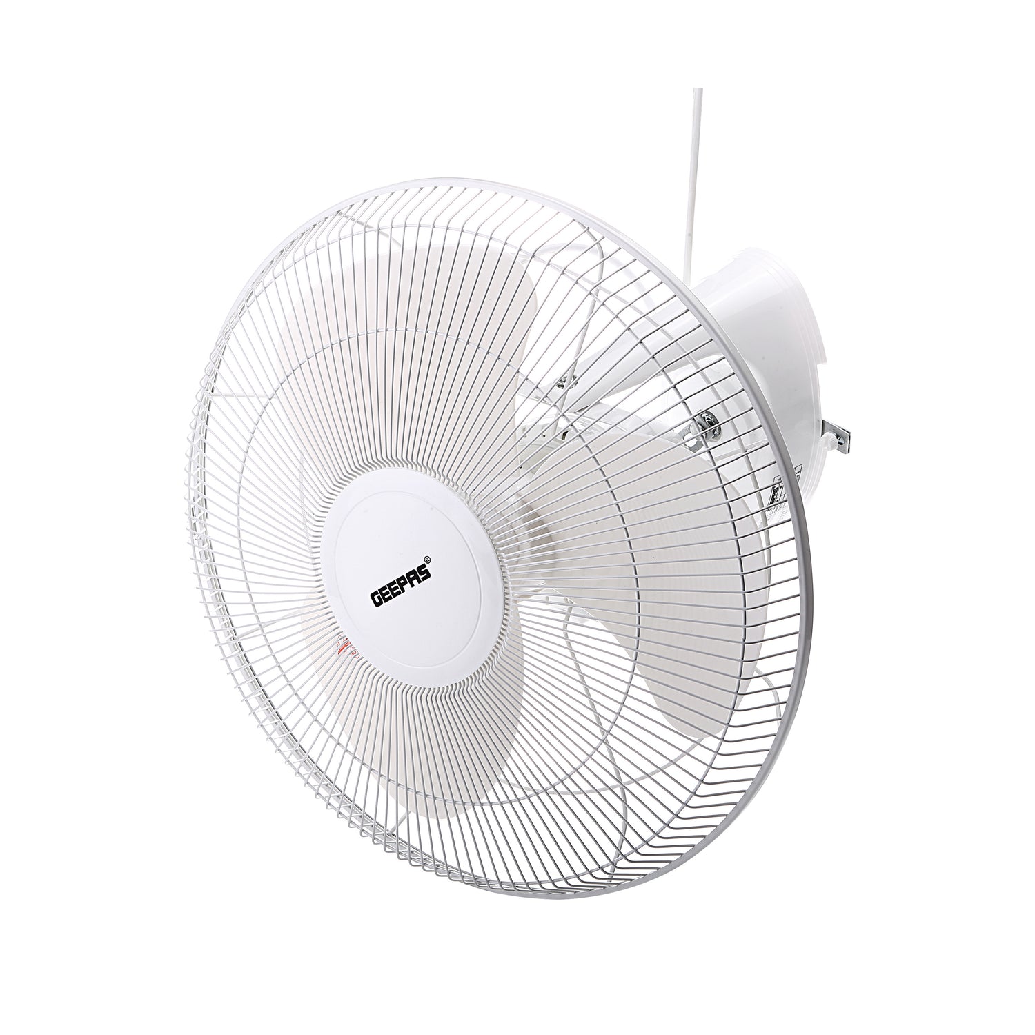 Geepas 16 Inch Orbit Fan GF9607 | Low Noise| 3 Durable ABS Blades| Metal Safety Net| Auto Rotation| Speed Controller| Adjustable Angle| AC 220-240V 60W| 2 Years Warranty