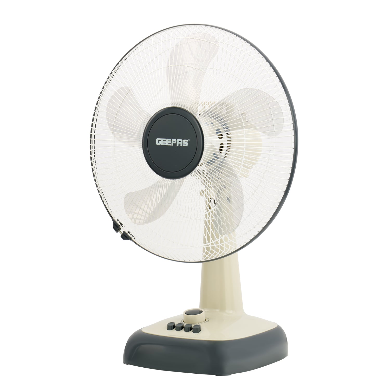 Geepas GF9616 16” Table Fan with 3-Speed Control | High Wind Speed | 60-Minute Timer| Automatic Oscillation | 5 Leaf Blades | Powerful Copper Motor | 2 Years Warranty