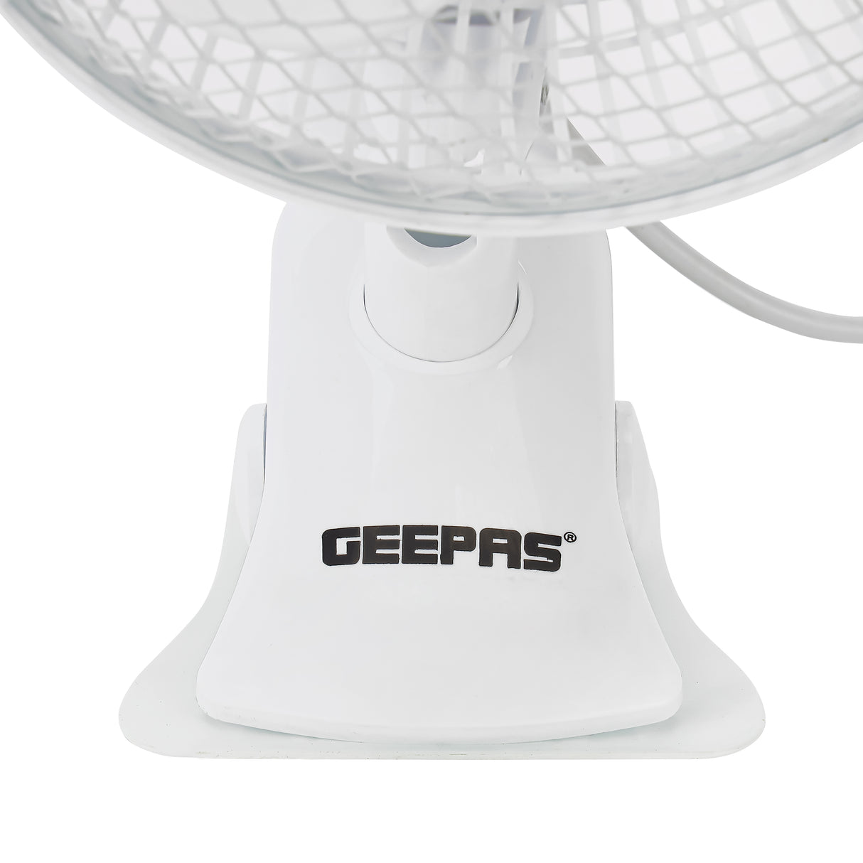 Geepas GF9626 8-Inch 2-in-1 Table & Clip Fan | Super Quiet Copper Motor | 2-Speed Adjustable Control | Wide Oscillation | Compact & Portable Design | 2 Years Warranty