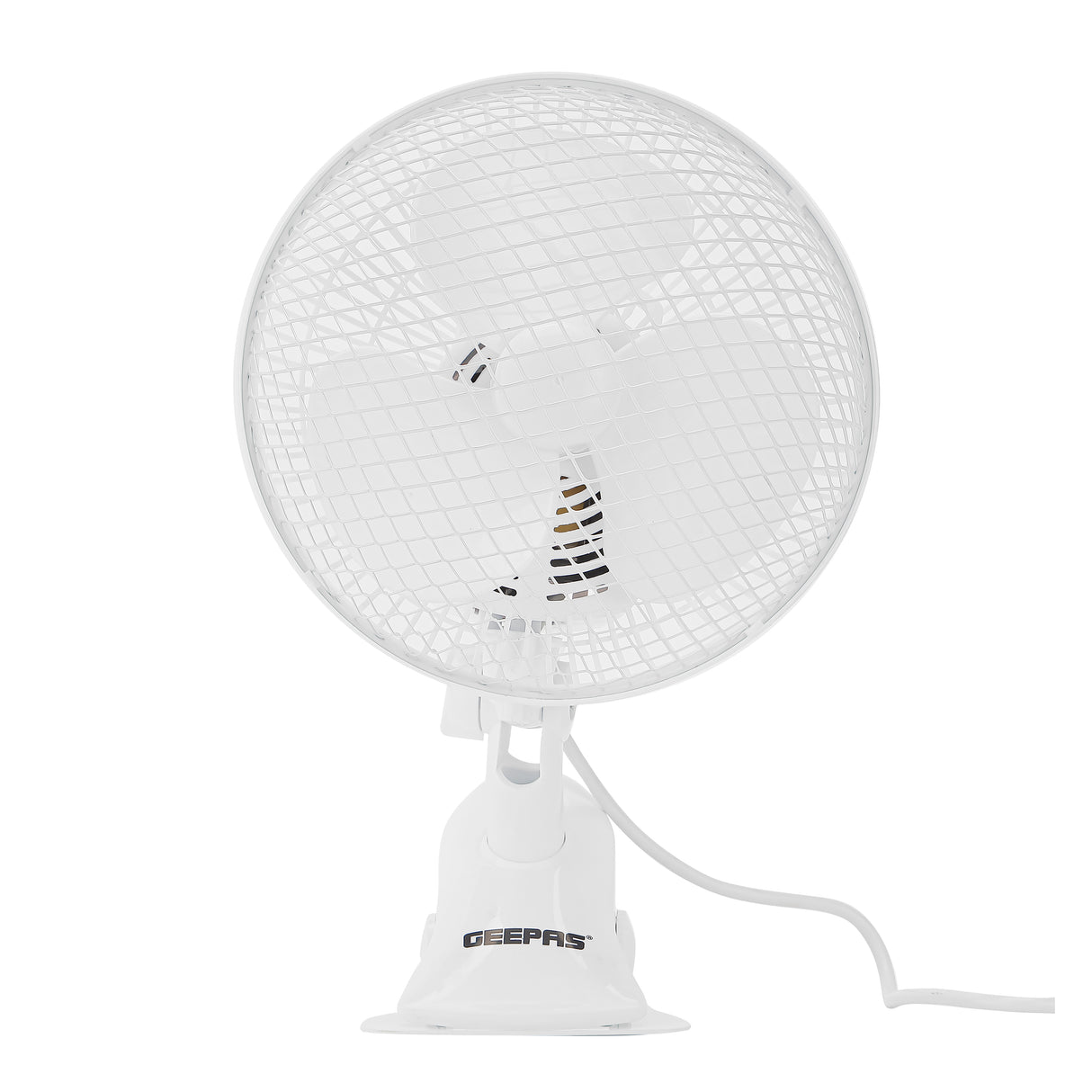 Geepas GF9626 8-Inch 2-in-1 Table & Clip Fan | Super Quiet Copper Motor | 2-Speed Adjustable Control | Wide Oscillation | Compact & Portable Design | 2 Years Warranty