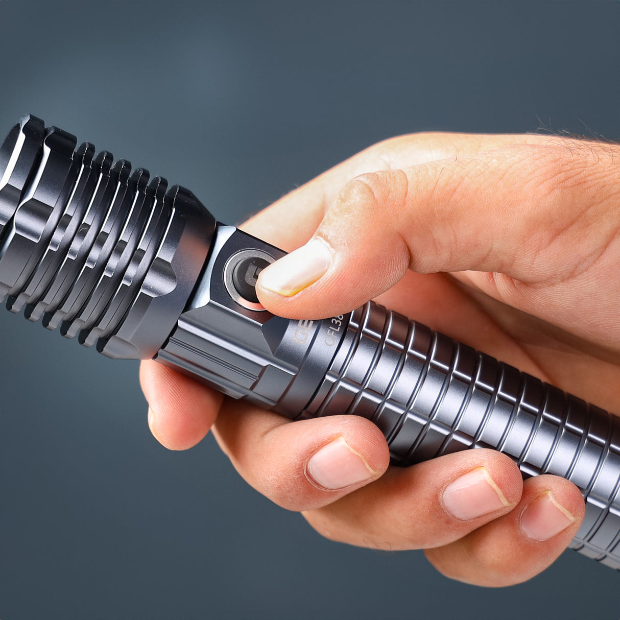 Geepas Zoomable LED Flashlight GFL3803Z|25W High-Power LEDs, 10H Backup, Type-C Charging, Durable Aluminum Alloy Housing|Ideal for Indoor & Outdoor Use |Lifetime Warranty