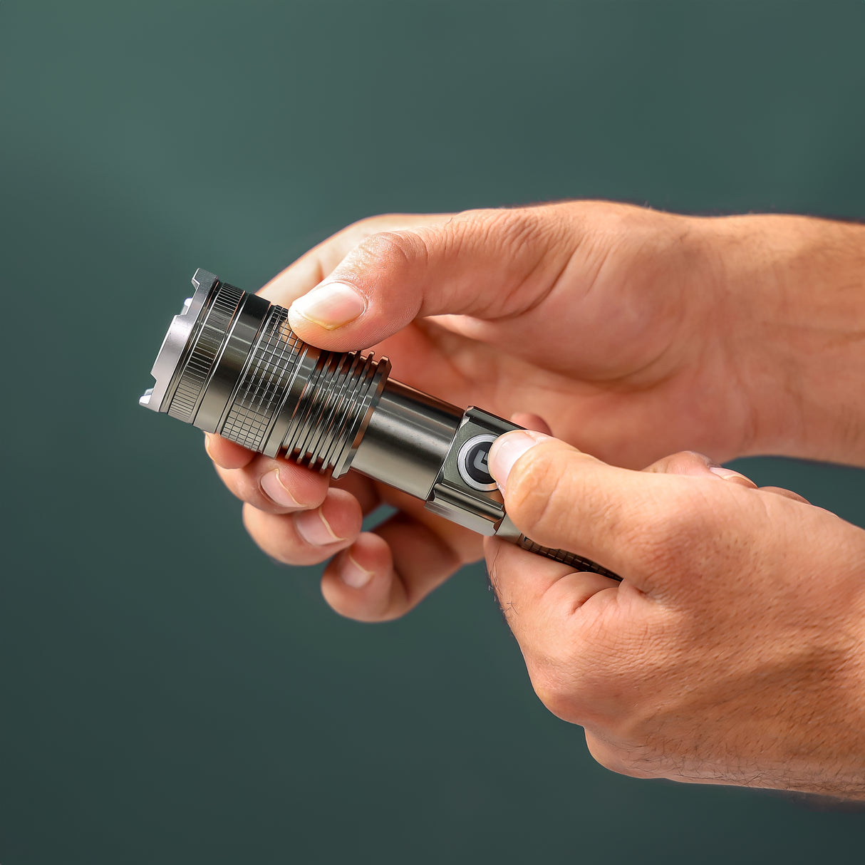 Geepas GFL3854 Rechargeable LED Flashlight |Super Bright Micro LED Torch with 4.5H Working | Portable, Durable & Powerful Torch for Camping, Hiking, Trekking |6M Warranty