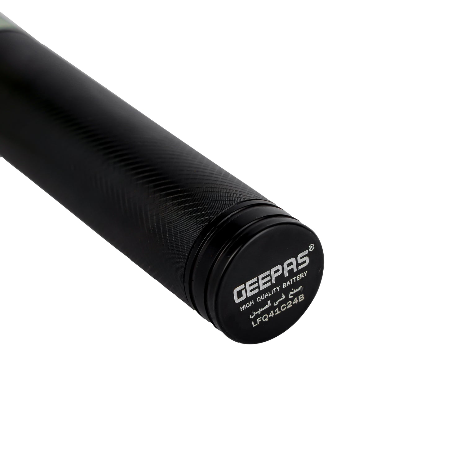 Geepas Rechargeable LED Flashlight - Hyper Bright White Chip LED Torch 1800 Meters High Range Distance Portable Torch High Beam LED Flashlight Zoomable Tactical Pocket Flashlight for Camping Bicycle Hiking and Emergency Use