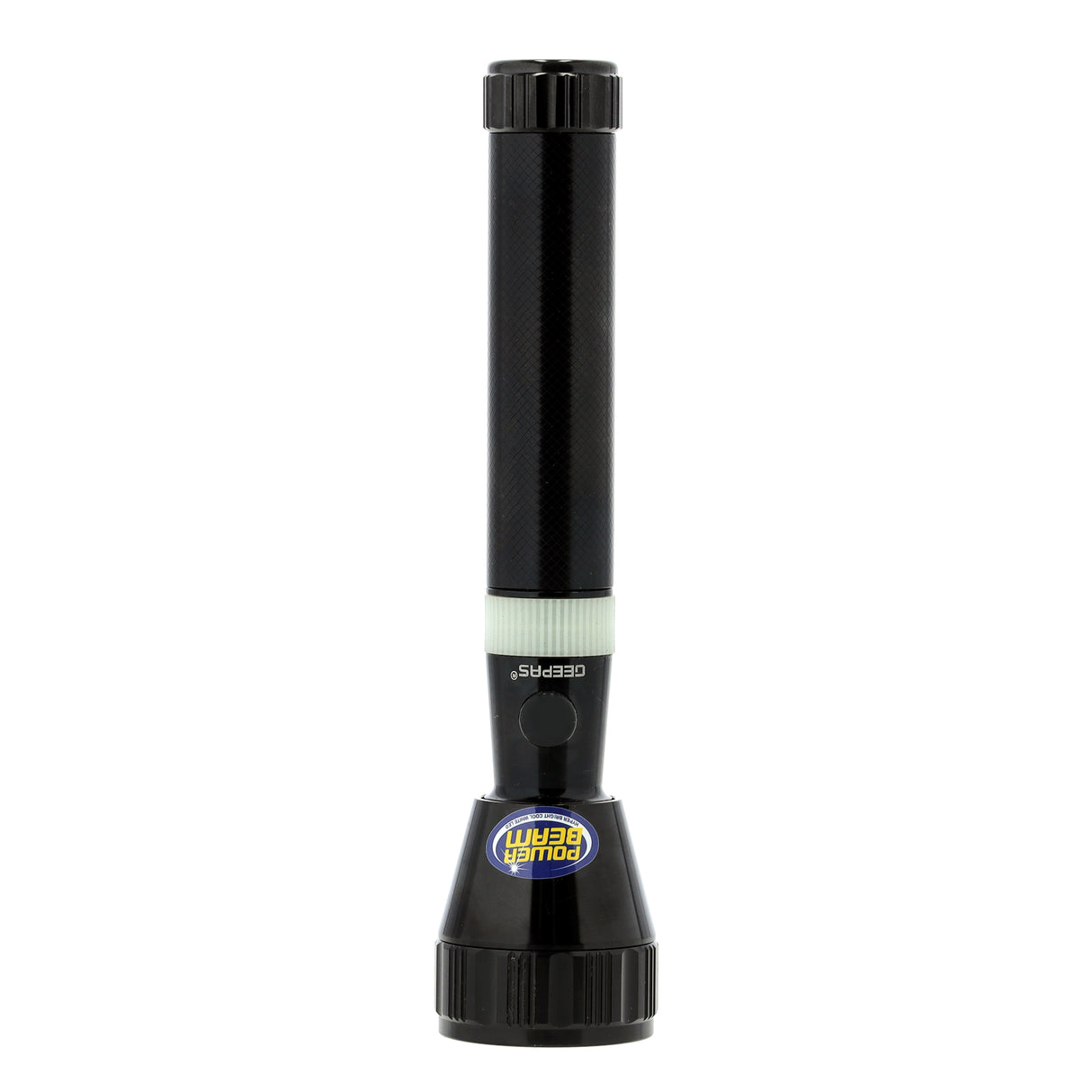 Geepas Rechargeable LED Flashlight - Hyper Bright White 1800 Meters Range Portable Torch High Beam LED Flashlight| Pocket Flashlight with Charger