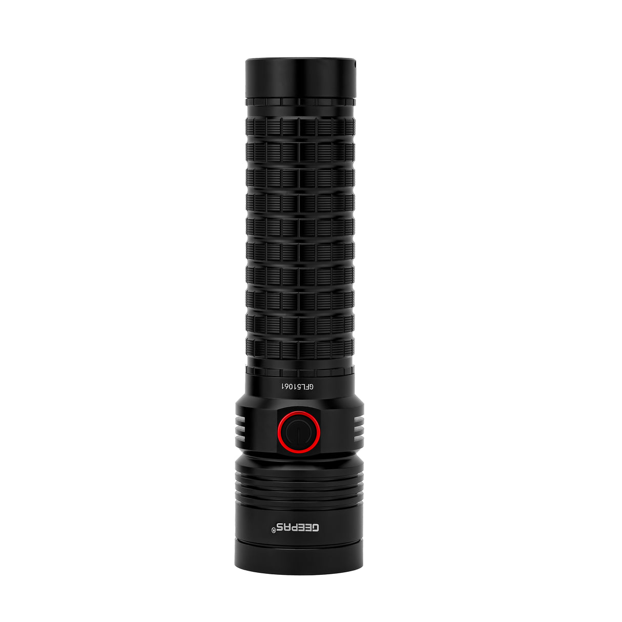 Geepas Rechargeable LED Flashlight- GFL51061/ 50W, 6500-8000K, Perfect for Indoor and Outdoor Use, 30 Hours Continuous Working/ with Aircraft Aluminum Housing