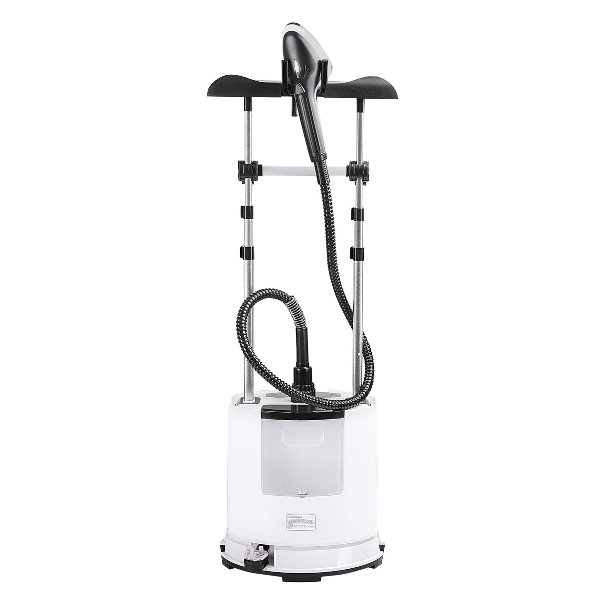 Geepas GGS25030 Multifunction Garment Steamer | 1.6L Water Tank| LCD Display| 5 Steam Levels| Stainless Steel Nozzle| Double Heating| 2180W Power| 2-in-1 Steamer & Iron
