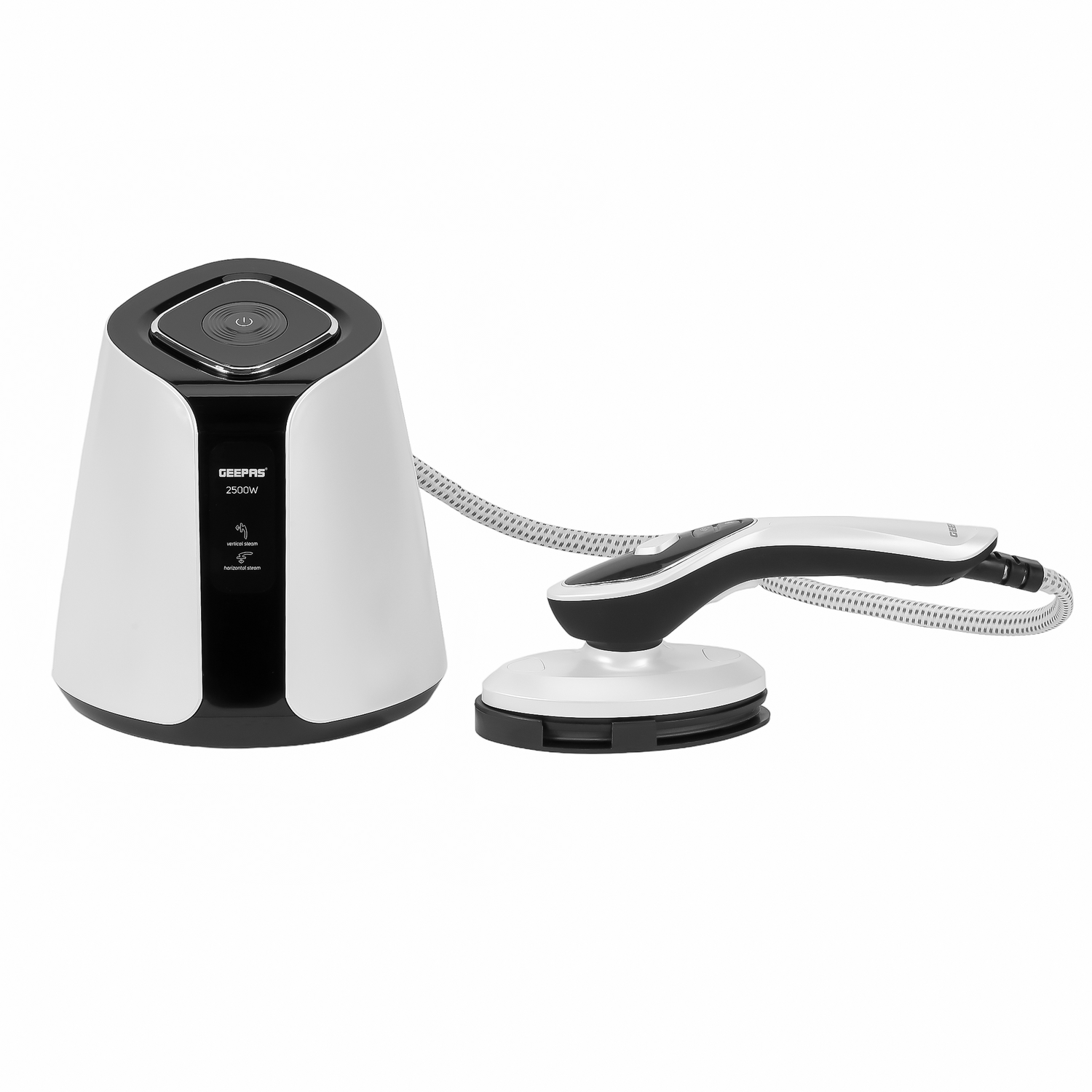 Geepas Digital Multifunction Garment Steamer | 2500W Power  with 7 Level Temperature Control | Fast Heat-Up | Continuous Steam & Wrinkle Removal | 2 Years Warranty