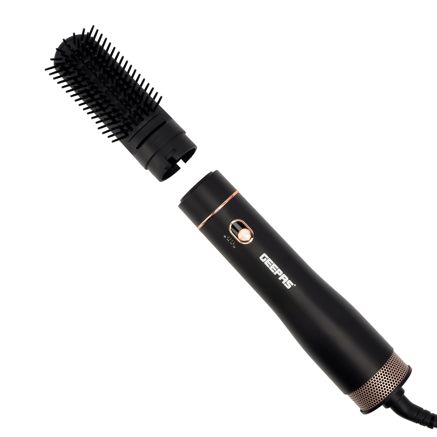 Geepas Hair Styler| GH86064|Hair Styler for Men and Women| Cool Shot Function|Two Heat Settings| Built-In Comb|Perfect for Salon and  Home Styling|Black, 2 Years Warranty