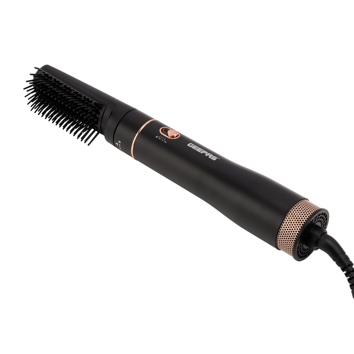 Geepas Hair Styler| GH86064|Hair Styler for Men and Women| Cool Shot Function|Two Heat Settings| Built-In Comb|Perfect for Salon and  Home Styling|Black, 2 Years Warranty