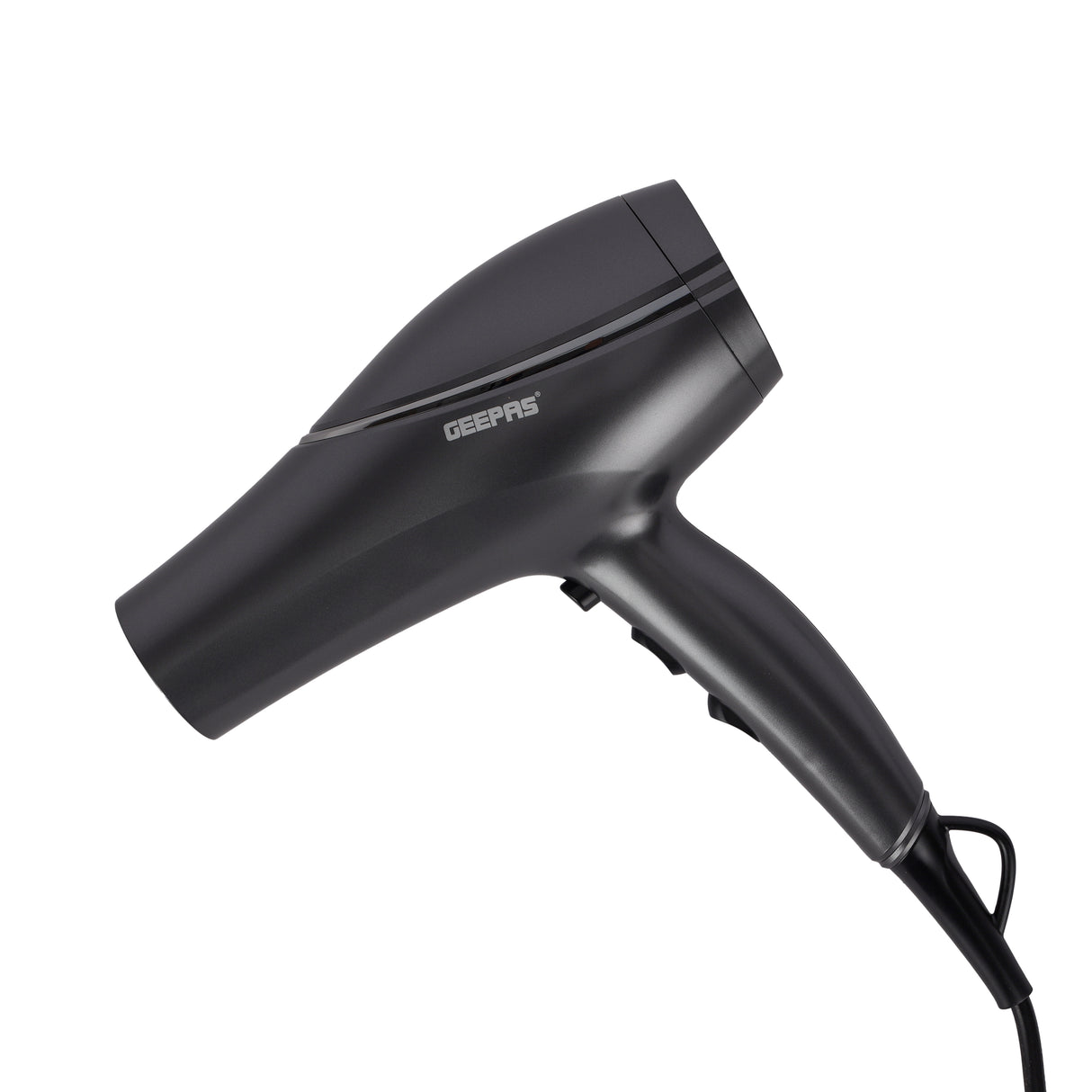 Geepas 2200 W Hair Dryer- GHD86019N/ Ionic Function, High Speed, Quiet Sound 2 Speed and 3 Heat Settings/ with Concentrator for Quick Drying, Hang Up Hook for Easy Storage