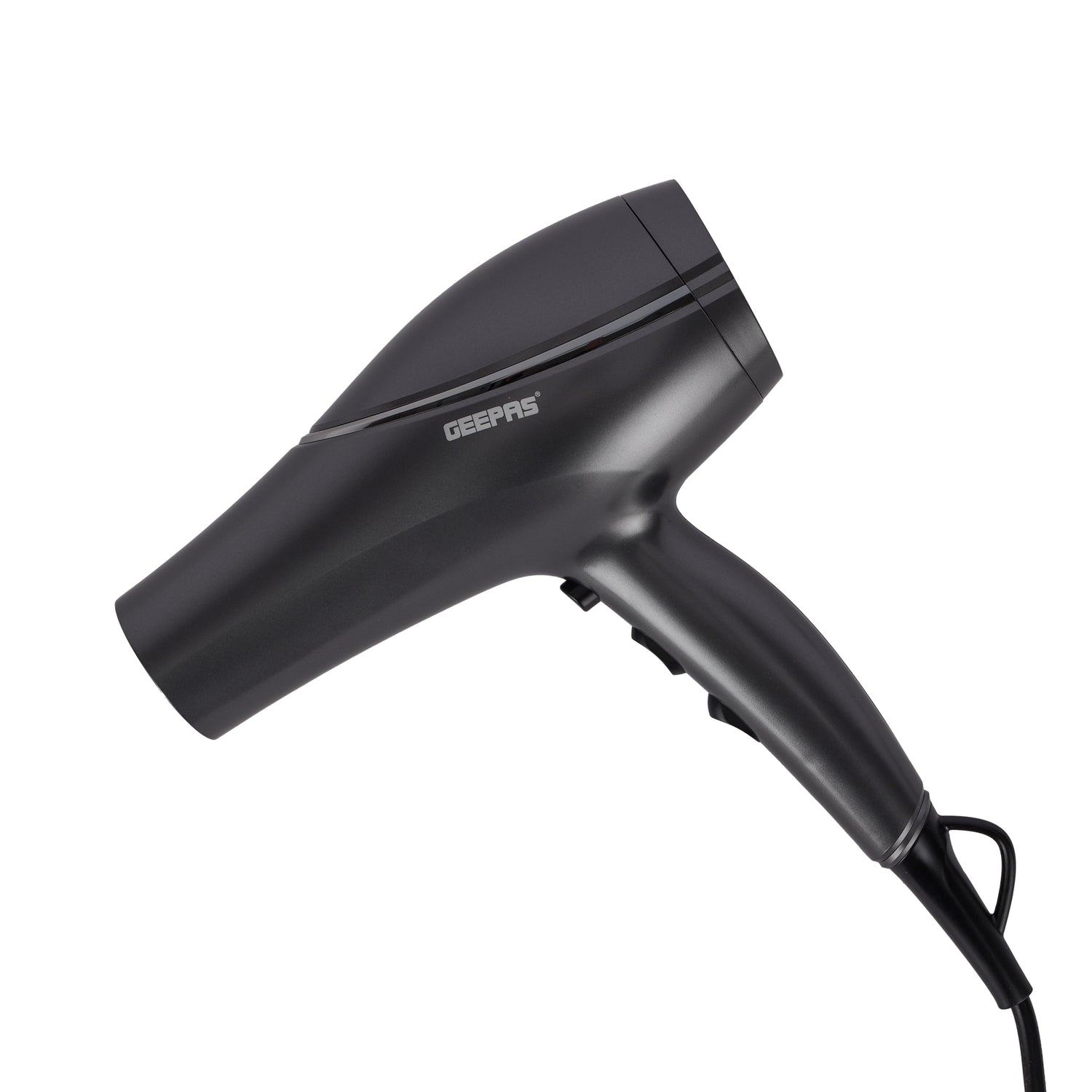Geepas 2200 W Hair Dryer- GHD86019N/ Ionic Function, High Speed, Quiet Sound 2 Speed and 3 Heat Settings/ with Concentrator for Quick Drying, Hang Up Hook for Easy Storage
