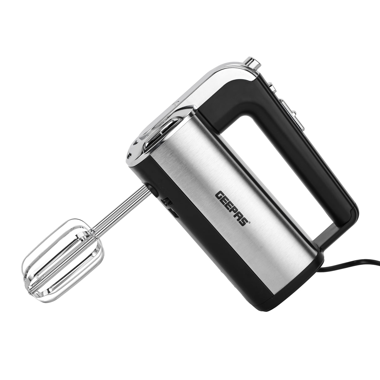 Geepas Hand Mixer GHM2001 | 400W Powerful Electric Hand Mixer| 5 Speed Control| Turbo Function| Stainless Steel Beaters| Lightweight Design| Easy to Use| 2 Years Warranty
