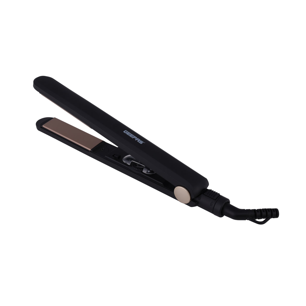 Geepas GHS86015 Easy-Style Hair Straightener with Ceramic Coated Plates, Adjustable Temperature 230°C, Lockable Handle & 360° Swivel Cord – 2 Year Warranty