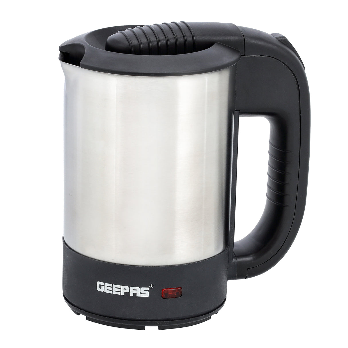 Geepas GK38047 Stainless Steel Truck Travel Kettle | 0.5L Capacity| 24V 250W Portable Design | Auto Shut-Off | Boil Dry Protection | Safe & Durable | 2 Years Warranty