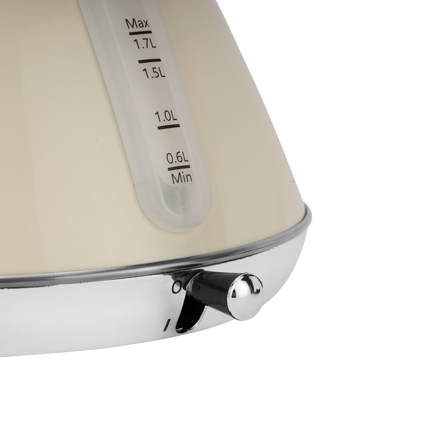 Geepas GK38073UK-CR Stainless Steel Cordless Kettle, 3000W Fast Boil Electric Jug, 1.7L Capacity, Strix Controller, Auto Shut-Off, Boil Dry Protection, 360° Base