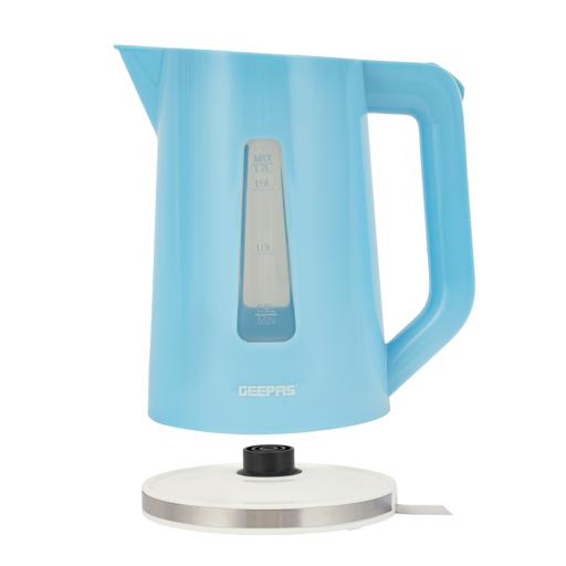 Geepas GK5449 Electric Kettle | 1.7L | Transparent Water Gauge| 360° Rotating Base| Fast Boiling | Stainless Steel Heating Element| Auto Shut-Off| 2 Years Warranty