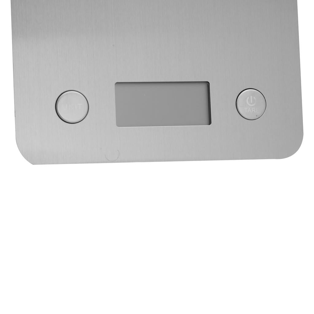 Geepas Digital Kitchen Scale GKS46507UK | High Precision Food Scale for Cooking & Baking | LCD Display, Stainless Steel, Slim Design, Easy to Clean & Durable