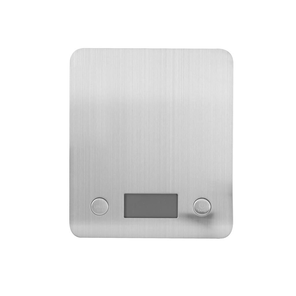 Geepas Digital Kitchen Scale GKS46507UK | High Precision Food Scale for Cooking & Baking | LCD Display, Stainless Steel, Slim Design, Easy to Clean & Durable