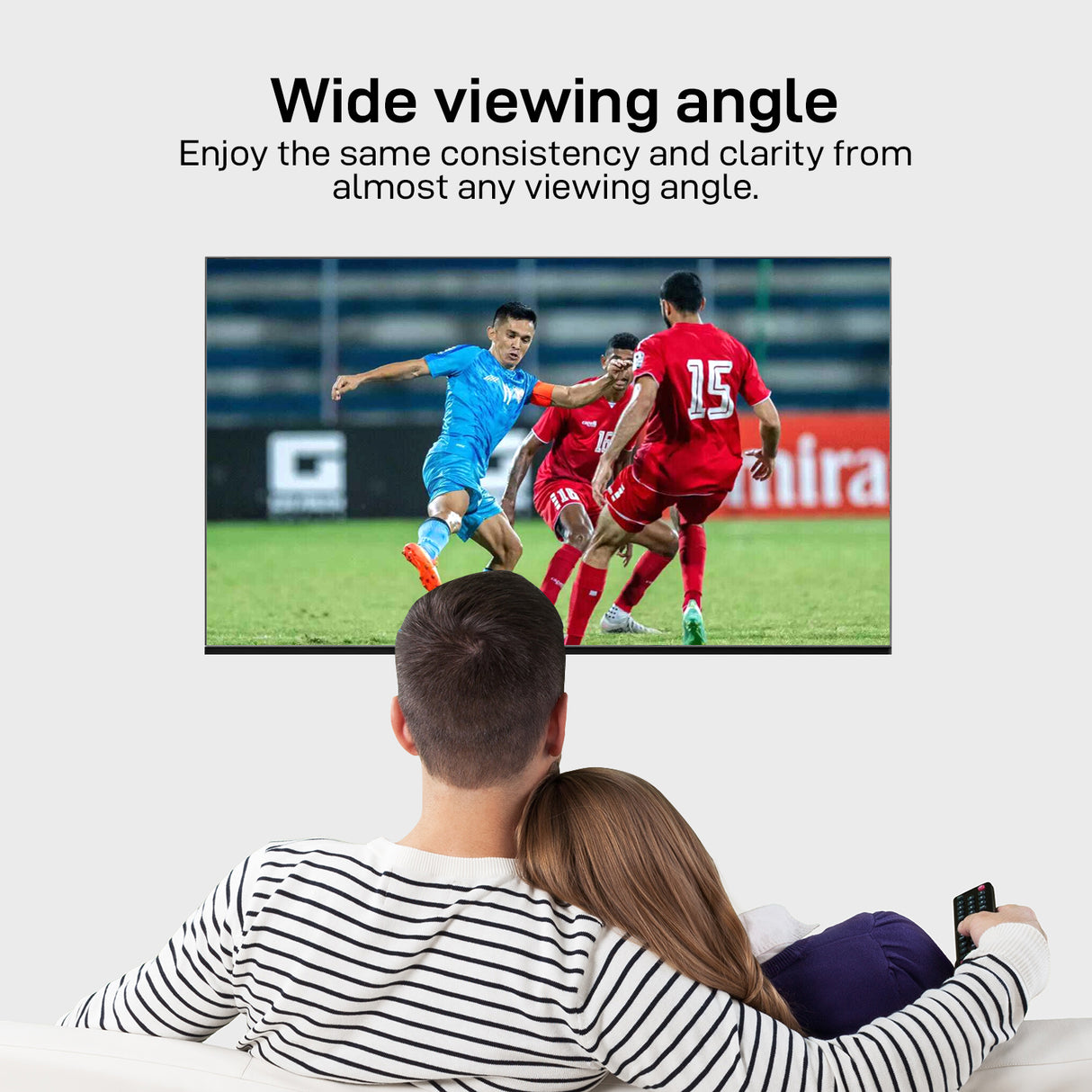 Geepas 65" Google TV- GLED6523SGXHD/ Dolby Audio, Smart Ultra HD LED TV, Built In Chromecast/ with Remote Control, HDMI and USB Ports/ Licensed Contents