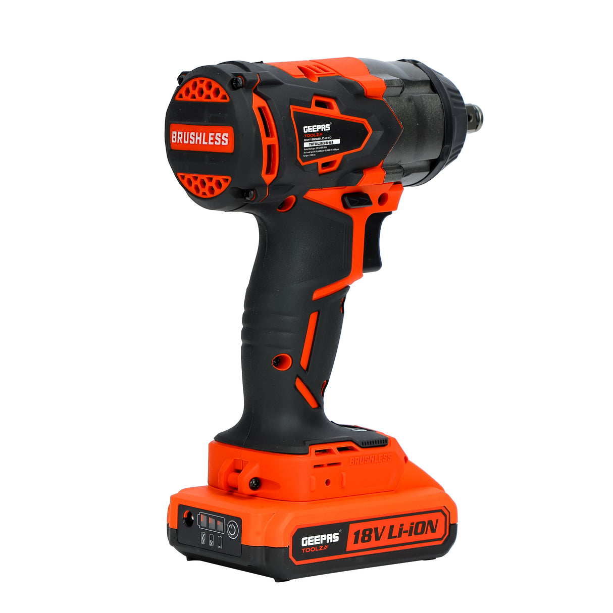 Geepas Impact Wrench GIW1820BLC | 18V | 350Nm | Cordless