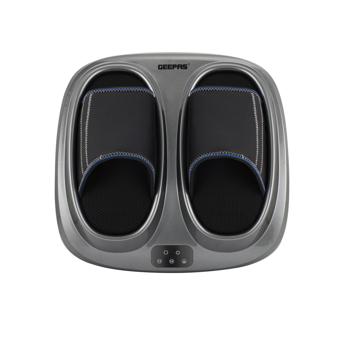 Geepas 4-in-1 Foot Massager- GM86098UK/ 3 Modes, 3 Speed Function, 15 Minutes Timer, 3 Kneading Speeds, Tapping and Massage, Foot Size/ Relieves Pain, Fatigue, Improves Blood Circulation, Perfect for Home/ Black, 2 Years Warranty