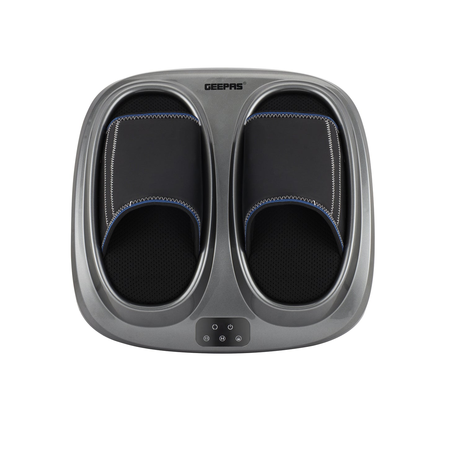 Geepas 4-in-1 Foot Massager- GM86098UK/ 3 Modes, 3 Speed Function, 15 Minutes Timer, 3 Kneading Speeds, Tapping and Massage, Foot Size/ Relieves Pain, Fatigue, Improves Blood Circulation, Perfect for Home/ Black, 2 Years Warranty