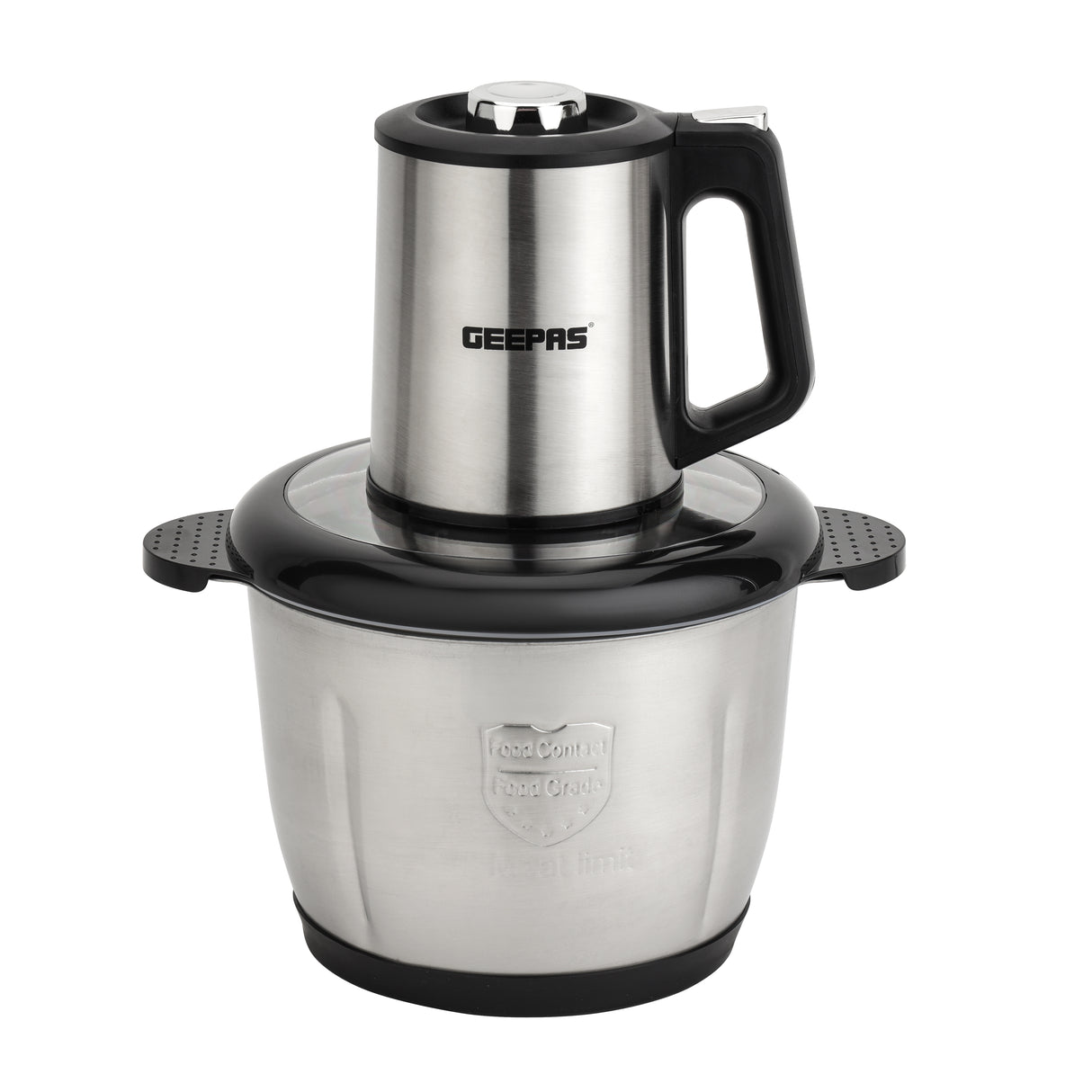 Geepas GMC42025 Multi Chopper | 500W| 3L Stainless Steel Bowl | 3-Speed Control| Stainless Steel Double Blades | Heavy Duty Food Processor with 2-Year Warranty