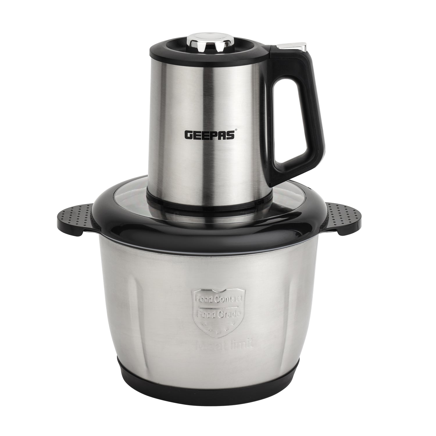 Geepas GMC42025 Multi Chopper | 500W| 3L Stainless Steel Bowl | 3-Speed Control| Stainless Steel Double Blades | Heavy Duty Food Processor with 2-Year Warranty