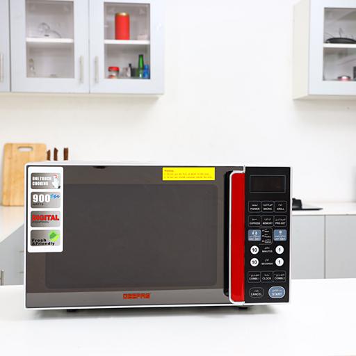 Geepas Digital Microwave Oven GMO1876 | 27L Capacity| 1400W Powerful Performance| Touch Control Panel| Multi-Cooking Functions| Defrost & Reheat Options| 1 Year Warranty