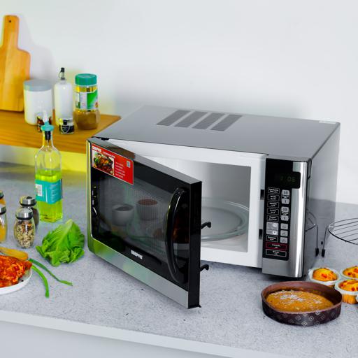 Geepas Digital Microwave Oven GMO1898 | 40L Large Capacity |  1500W Powerful Performance|  Touch Control Panel, Multi-Cooking & Defrost Functions |  2 Years Warranty