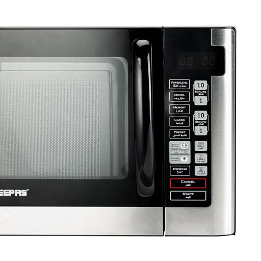 Geepas Digital Microwave Oven GMO1898 | 40L Large Capacity |  1500W Powerful Performance|  Touch Control Panel, Multi-Cooking & Defrost Functions |  2 Years Warranty