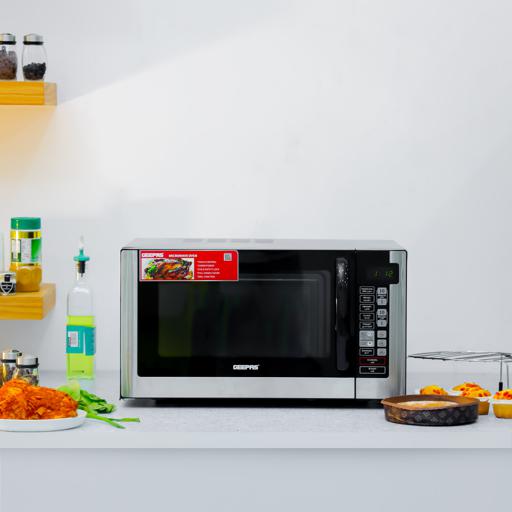 Geepas Digital Microwave Oven GMO1898 | 40L Large Capacity |  1500W Powerful Performance|  Touch Control Panel, Multi-Cooking & Defrost Functions |  2 Years Warranty