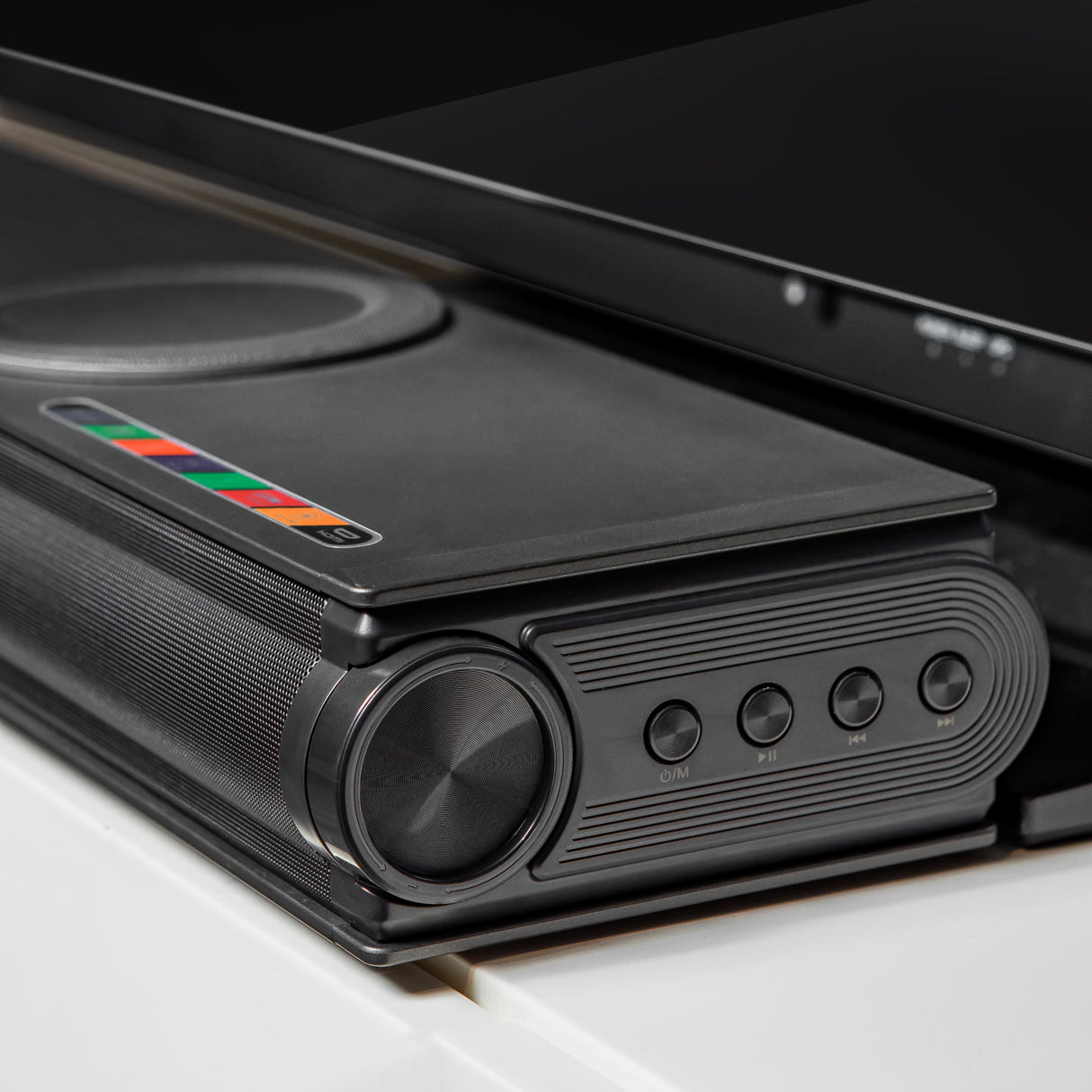 Geepas Portable Sound Bar System, & 3D DSP, GMS11152 | USB/ AUX/ Bluetooth/ HDMI | 2.2CH Portable Sound Bar System, Connect to TV, Mobile, Laptop & More