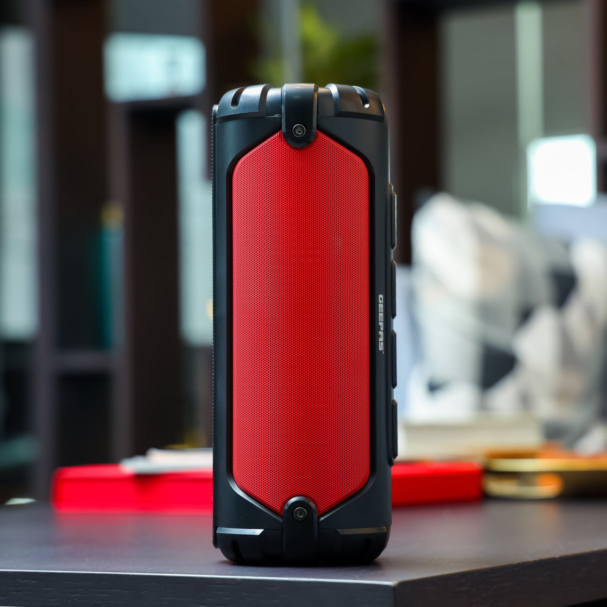 Geepas Rechargeable Bluetooth Speaker, 10m Range, GMS11180N | Portable Wireless Speakers | BT/ TF Card/ AUX/ USB Playback/ TWS Function | For Home, Party, Outdoor