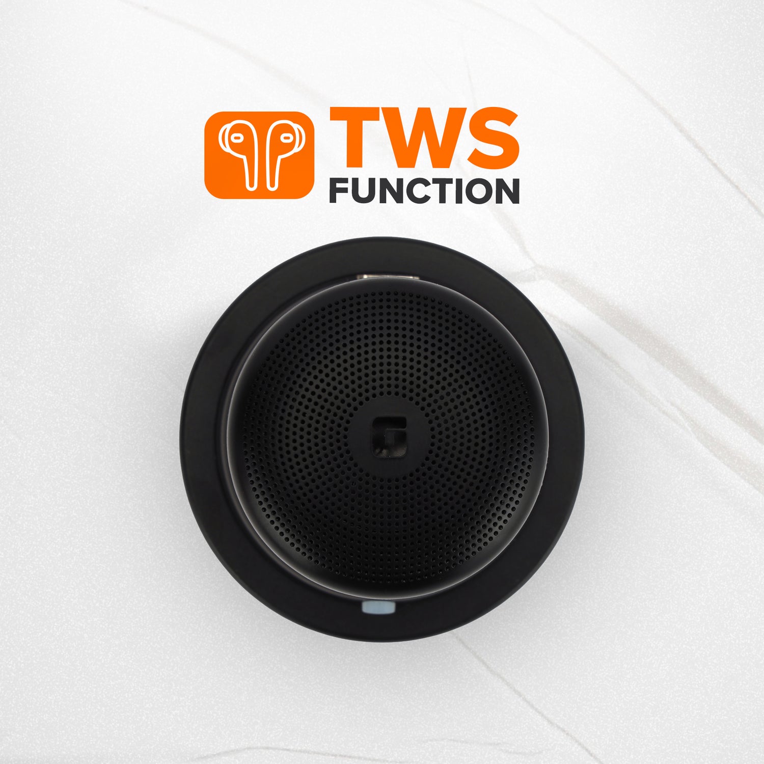 Geepas Waterproof Magnetic Bluetooth Speaker GMS11196 | Compact & Portable, 5Hours Playtime, TWS, IPX7 Waterproof | Ideal for Home, Travel,  Outdoor Etc | 2Year Warranty