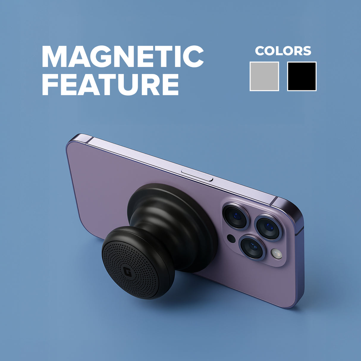 Geepas Waterproof Magnetic Bluetooth Speaker GMS11196 | Compact & Portable, 5Hours Playtime, TWS, IPX7 Waterproof | Ideal for Home, Travel,  Outdoor Etc | 2Year Warranty