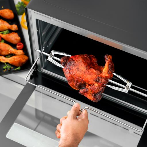 Geepas Digital Multi-Function Oven GO34056 | 45L Capacity | 1700W Power | Convection & Rotisserie | Adjustable Temperature Control | LED Display | 2 Years Warranty
