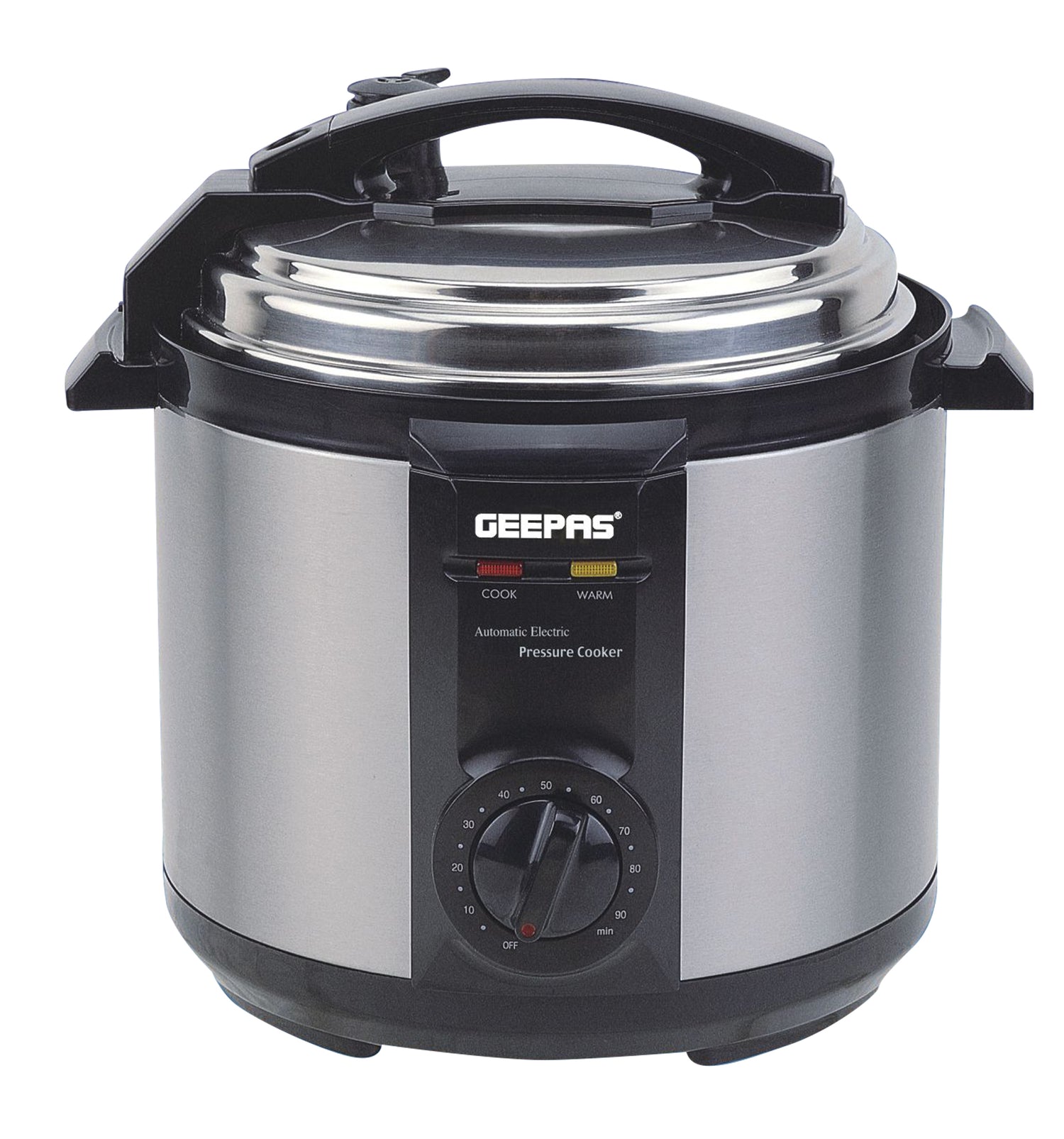 Geepas Electric Pressure Cooker GPC307 | 6L Capacity |  1000–1190W Power | Stainless Steel Durable Body| Non-Stick Inner Pot| Multi Cooking Functions|  Keep Warm Function