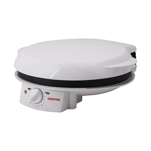Geepas GPM2035 Pizza Maker | 1800W Electric Pizza Maker with 32CM Non-Stick Baking Plate| Double Heating| Adjustable Temperature| Multifunction Grill | 2 Years Warranty