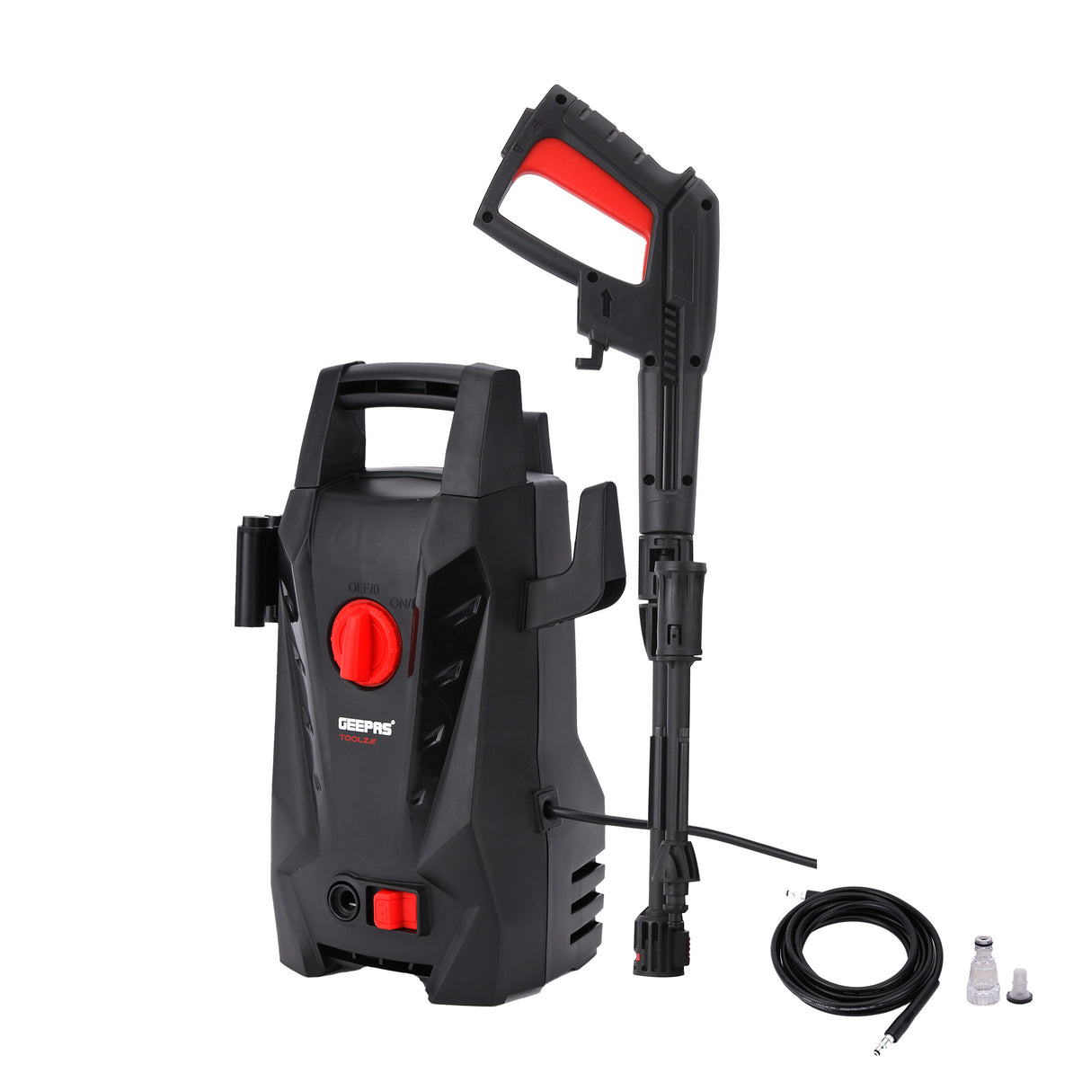 Geepas Toolz GPW1411EL-240 High Pressure Washer | 110BAR Compact Power Washer with 1400W Motor | Ideal for Car, Bike & Outdoor Cleaning | Durable Build| Energy Efficient