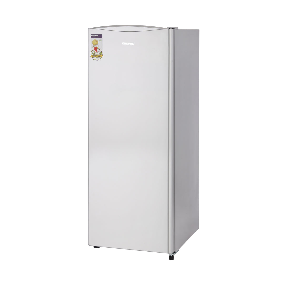 Geepas Defrost Single Door Refrigerator- GRF2050SPE/ Quick Cooling, Low Noise, Easy Cleaning/  Recessed Handle & Glass Shelves, Perfect for Small Spaces/  1 Year Warranty