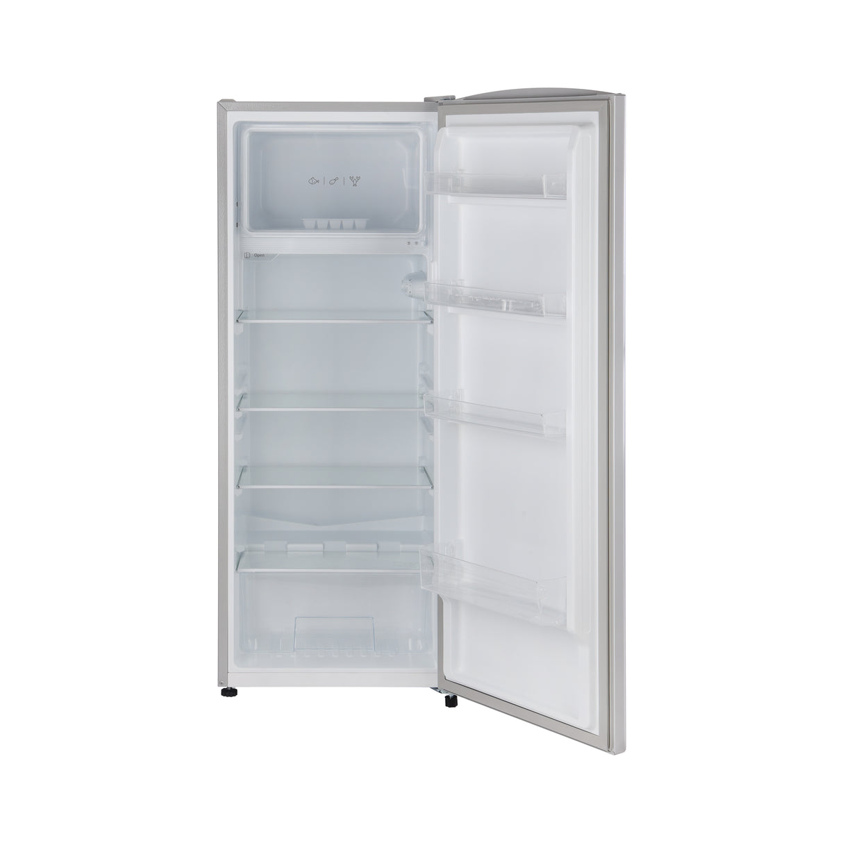 Geepas Defrost Single Door Refrigerator- GRF2050SPE/ Quick Cooling, Low Noise, Easy Cleaning/  Recessed Handle & Glass Shelves, Perfect for Small Spaces/  1 Year Warranty