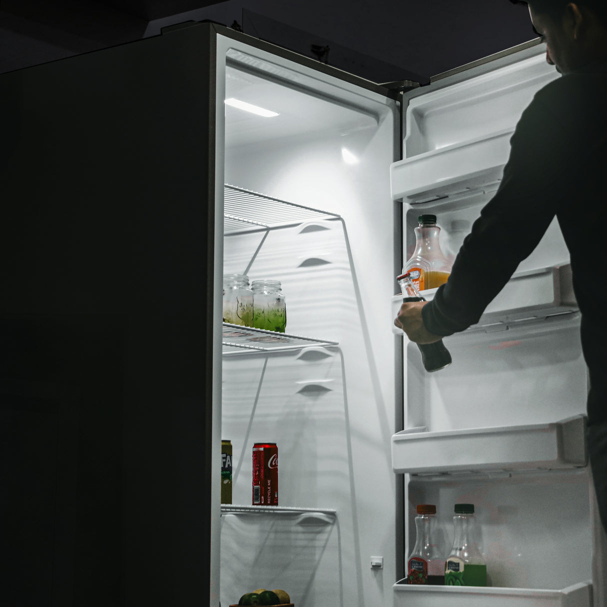 Geepas GRFU5125XHN 500L No Frost Convertible Upright Freezer with inverter compressor, LED display. Perfect for large storage needs with energy-efficient performance