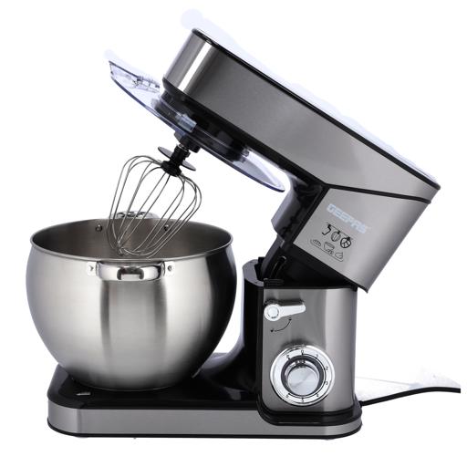 Geepas GSM43041 Kitchen Machine | 10L Capacity Stainless Steel Bowl Stand Mixer| 2000W  6 Speed Control | 3 Mixing Tools  Whisk, Beater & Dough Hook| 2 Years Warranty